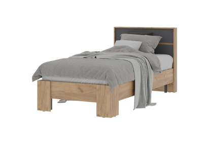 Кровать Хелен 0.9 КР 01 (Крафт золотой/Графит серый)