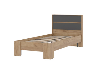 Кровать Хелен 0.9 КР 01 (Крафт золотой/Графит серый)