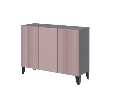 Комод Сириния (Серый графит/Пудра)