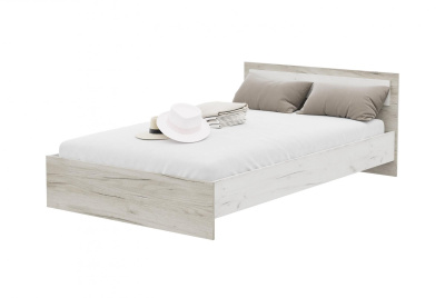Кровать Гармония 1.2 КР 609 (Дуб крафт серый/Дуб крафт белый)